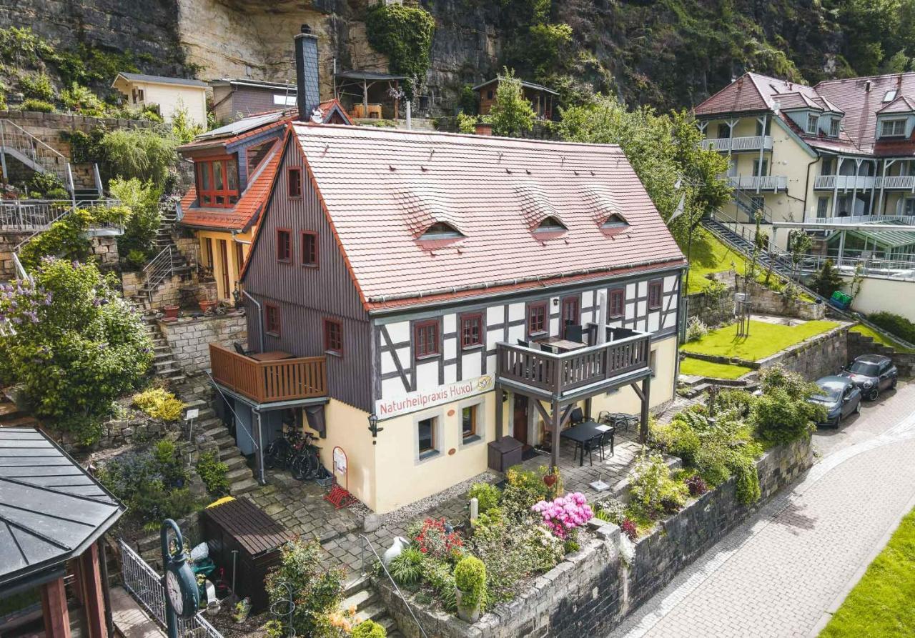 Ferienwohnungen Elbjuwel Rathen Exteriör bild