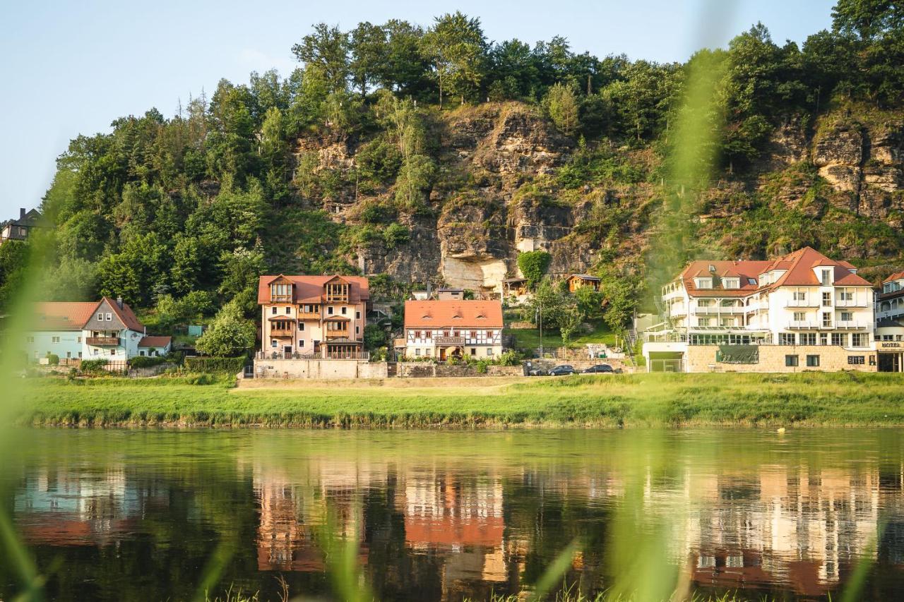 Ferienwohnungen Elbjuwel Rathen Exteriör bild