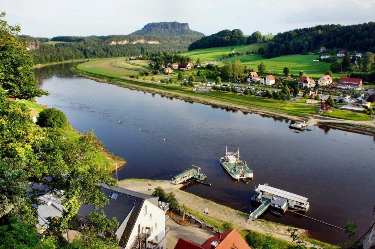 Ferienwohnungen Elbjuwel Rathen Exteriör bild